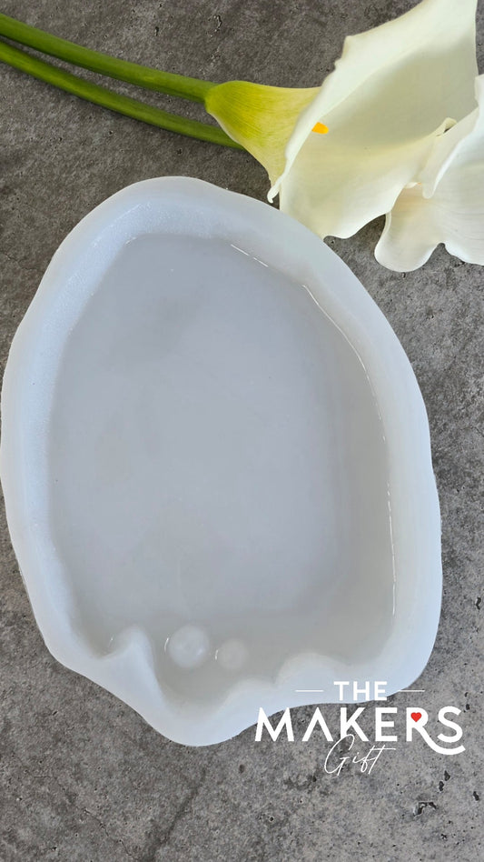 Geode Slice No. 2 Mold – Resin & Plaster Mold for Trays, DIY Craft - The Makers Gift