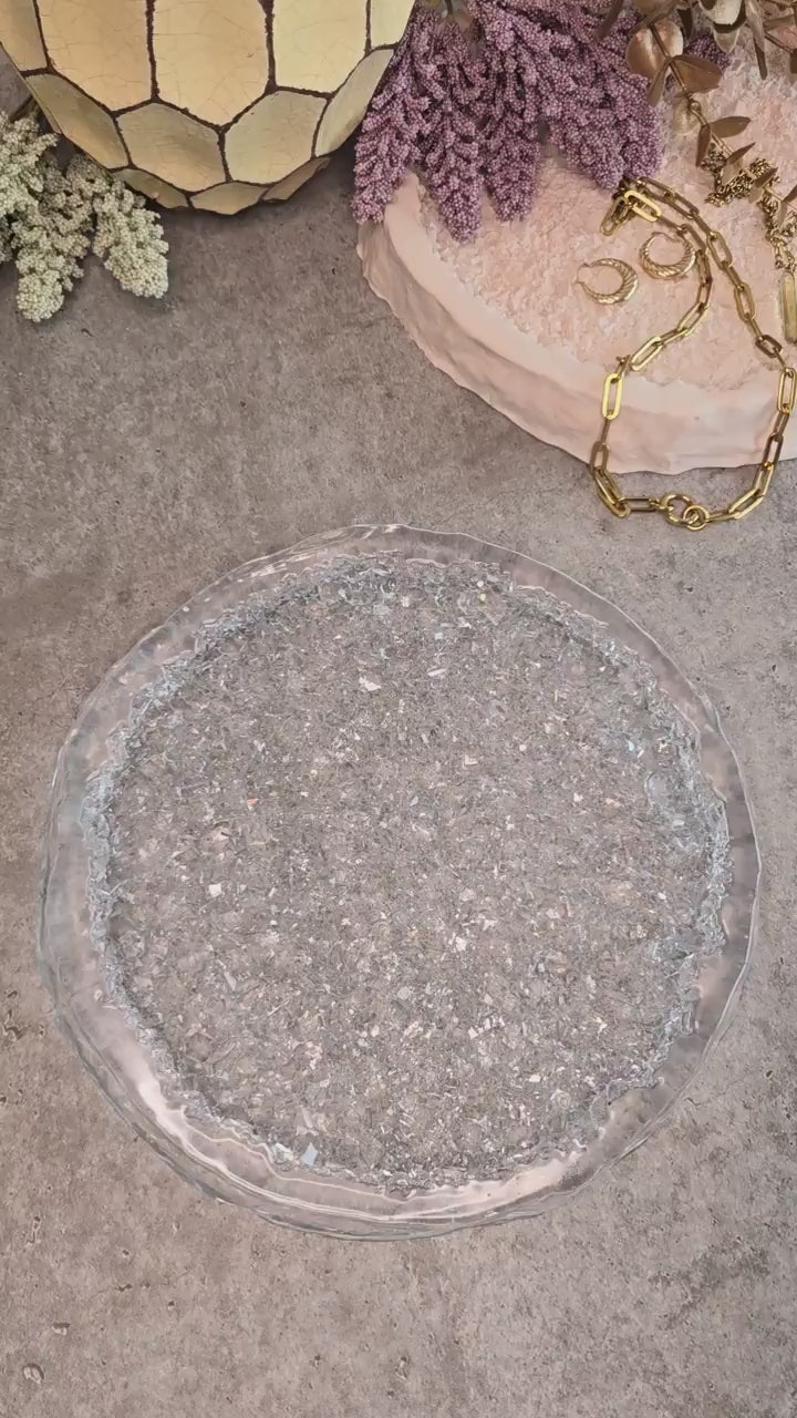 Crystal Bottomed Tray Mold – Silicone Mold for Resin & Plaster Art